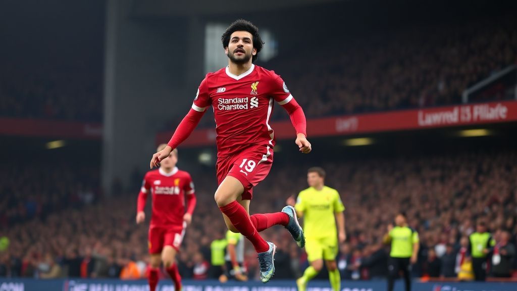 萨拉赫绝杀埃弗顿！追平杰拉德纪录，利物浦欧冠资格在望